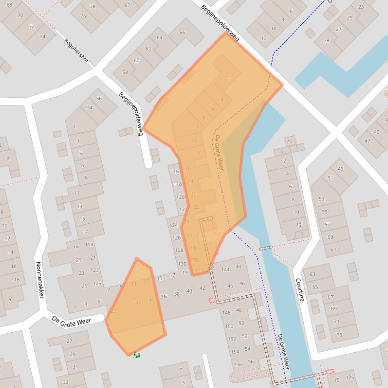 Kaart van postcodegebied 1383BP.