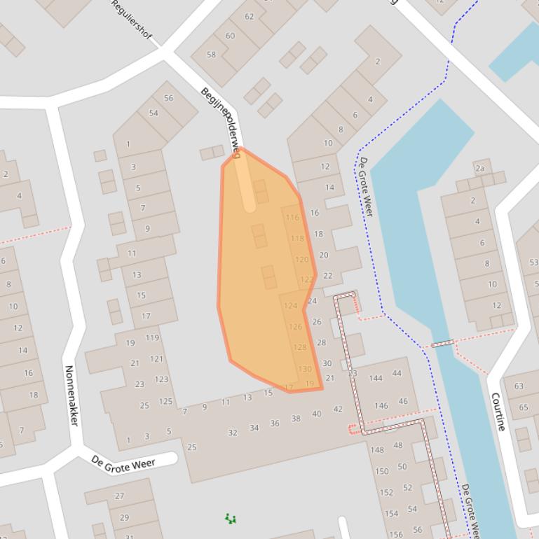 Kaart van postcodegebied 1383BS.