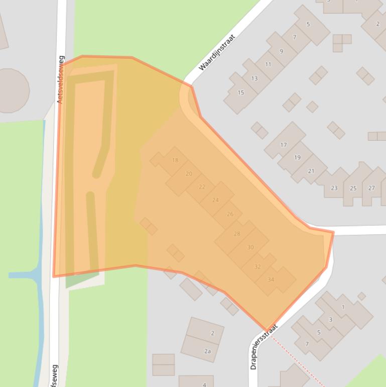 Kaart van postcodegebied 1383CK.