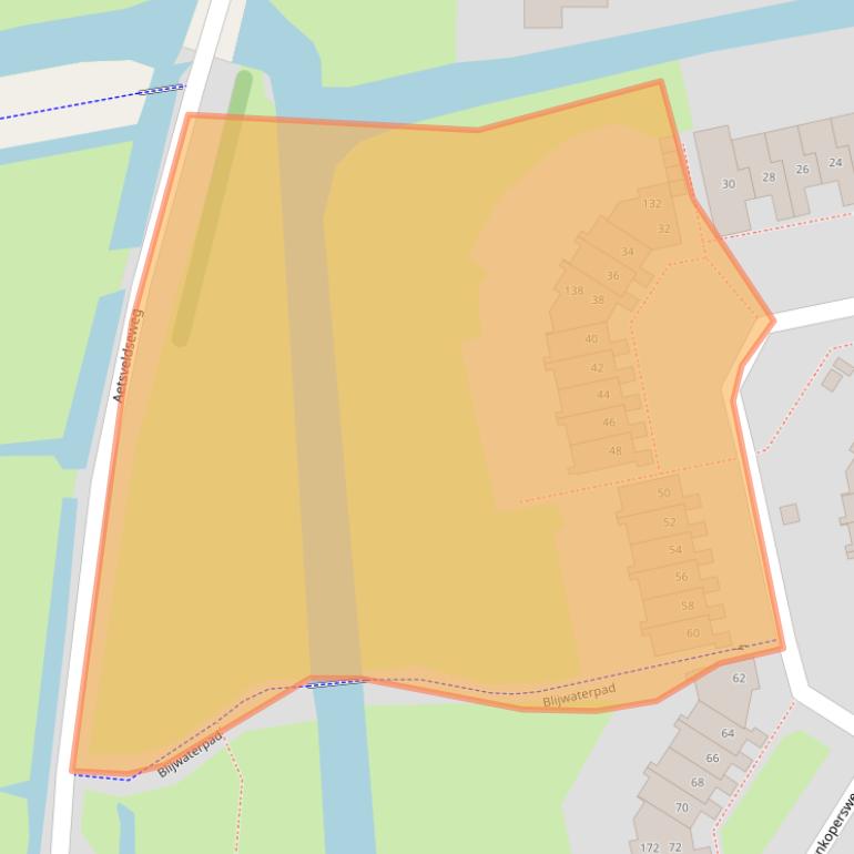 Kaart van postcodegebied 1383CT.