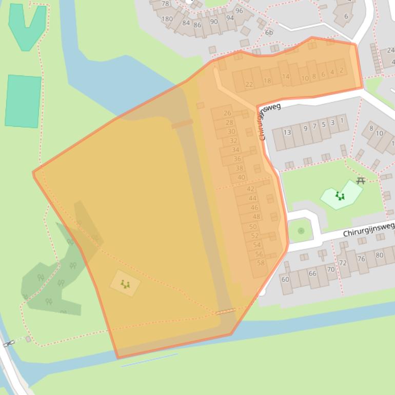 Kaart van postcodegebied 1383DX.