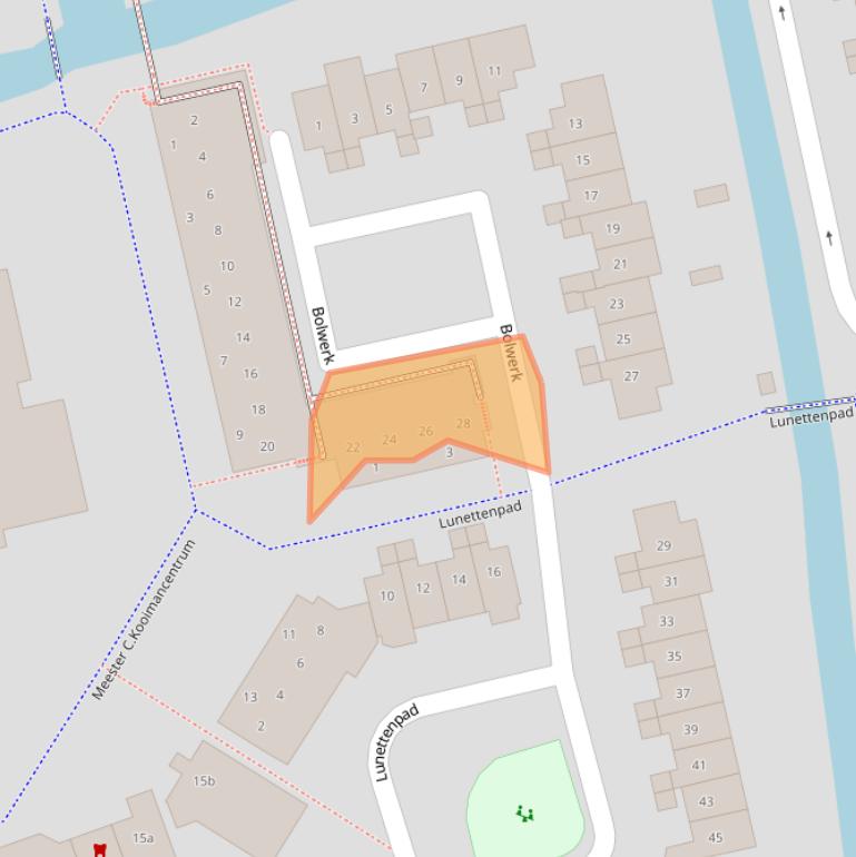 Kaart van postcodegebied 1383ES.