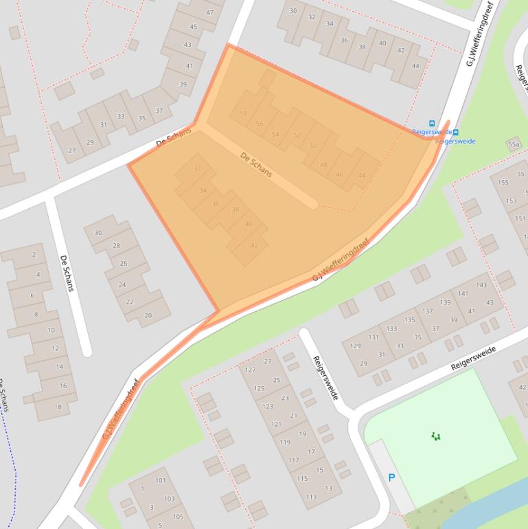 Kaart van postcodegebied 1383JL.