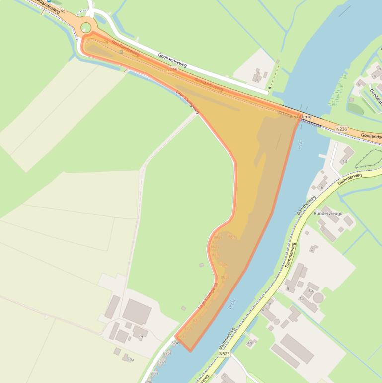 Kaart van postcodegebied 1383PN.