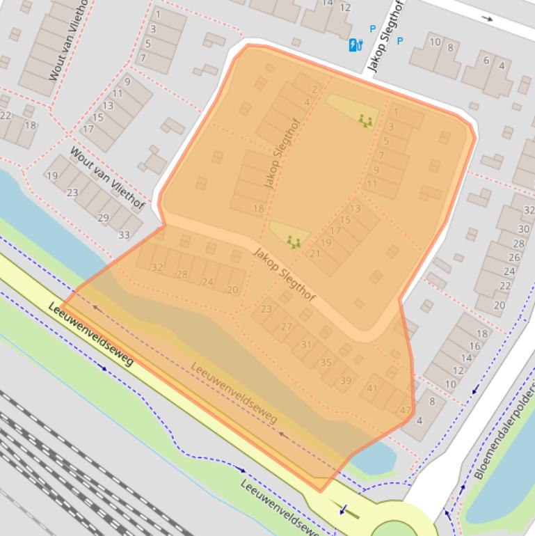 Kaart van postcodegebied 1384AC.
