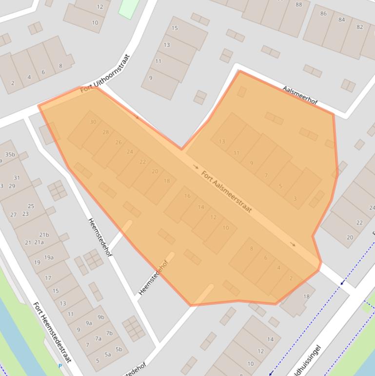 Kaart van postcodegebied 1384AS.