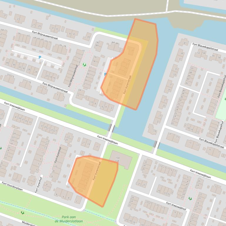 Kaart van postcodegebied 1384BD.