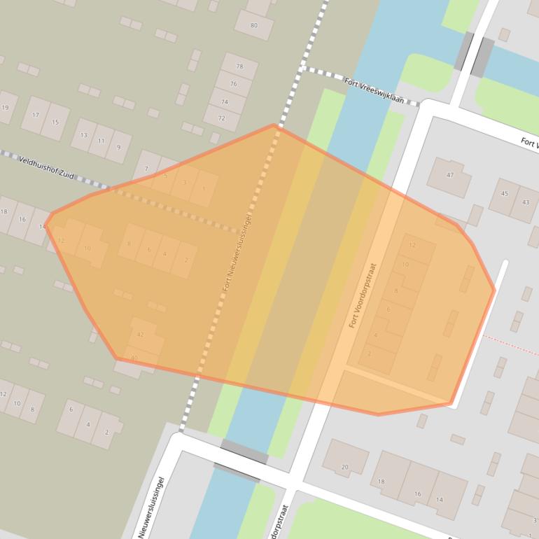 Kaart van postcodegebied 1384BJ.