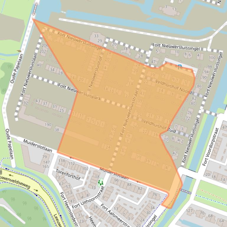 Kaart van postcodegebied 1384BS.