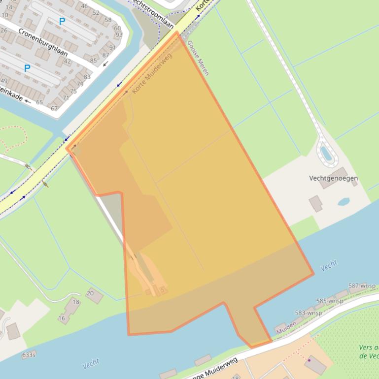 Kaart van postcodegebied 1384EA.