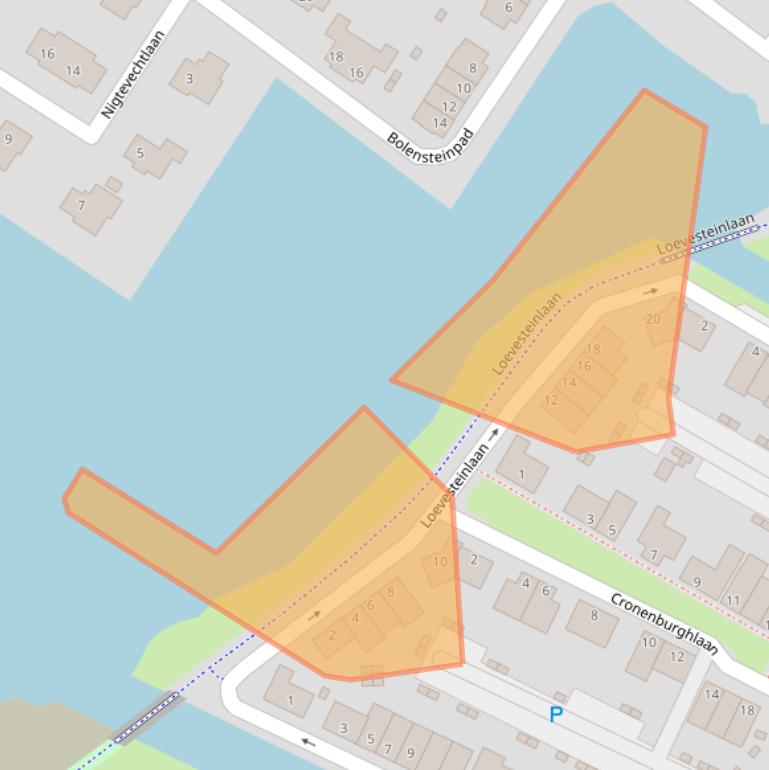 Kaart van postcodegebied 1384GB.