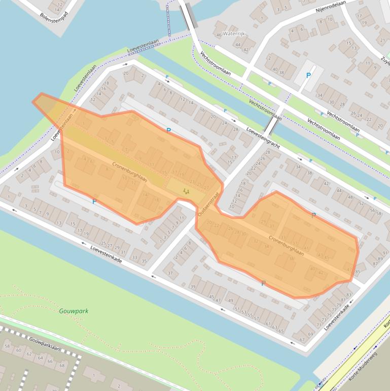 Kaart van postcodegebied 1384GC.