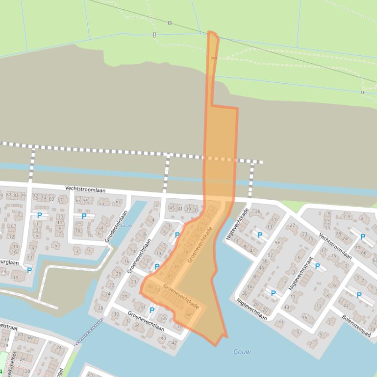 Kaart van postcodegebied 1384JD.