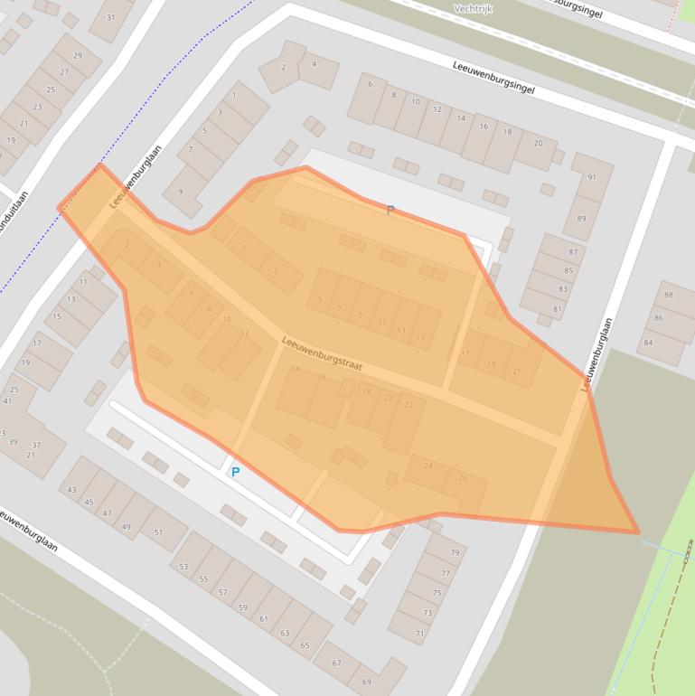 Kaart van postcodegebied 1384LG.