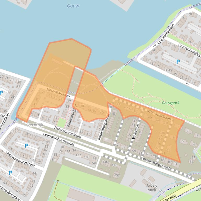 Kaart van postcodegebied 1384LJ.