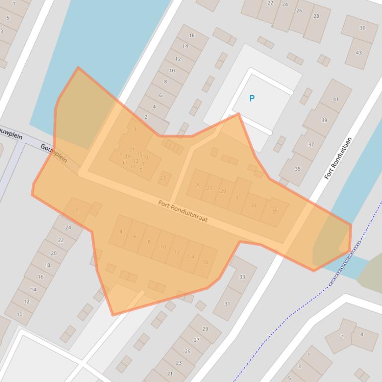 Kaart van postcodegebied 1384MH.