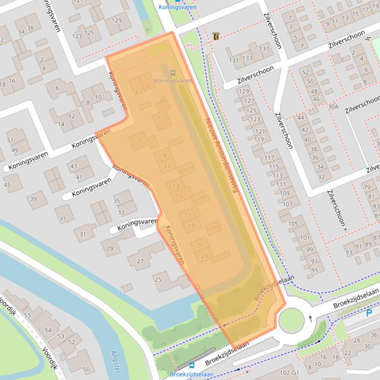 Kaart van postcodegebied 1391AC.