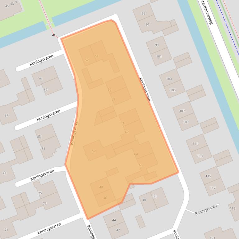 Kaart van postcodegebied 1391AL.