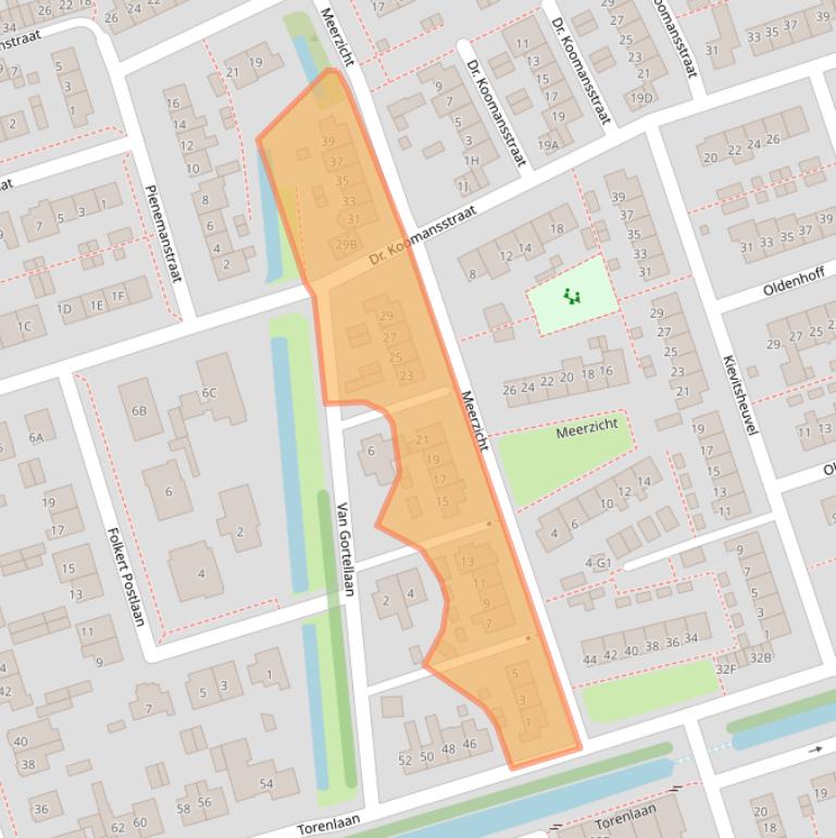 Kaart van postcodegebied 1391AR.