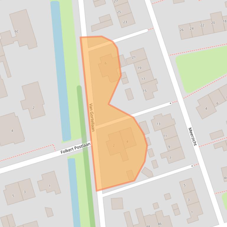 Kaart van postcodegebied 1391AT.