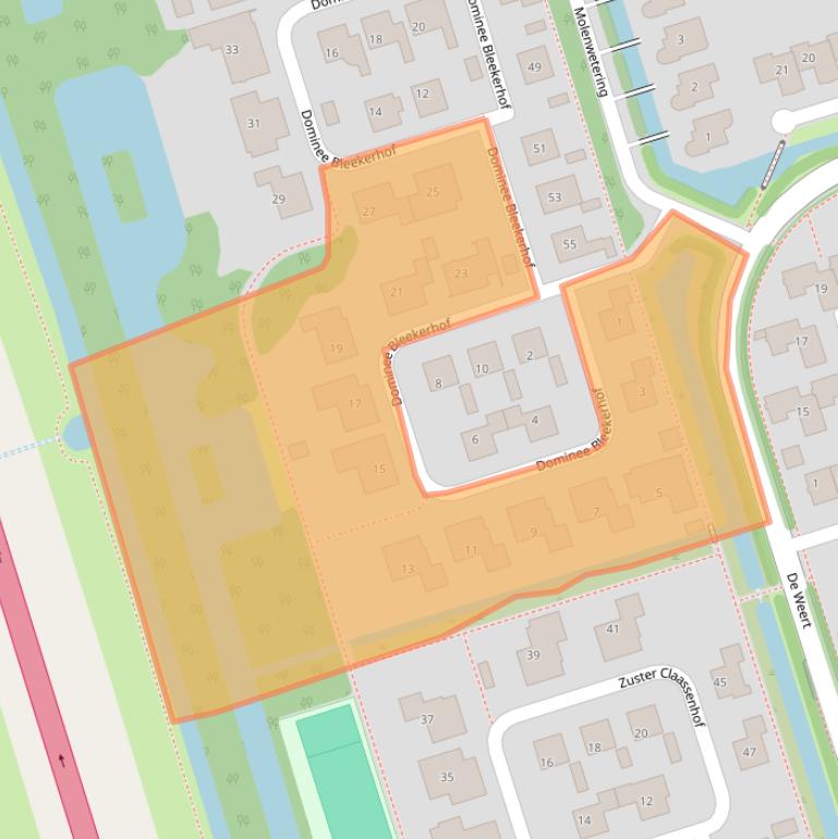 Kaart van postcodegebied 1391BH.