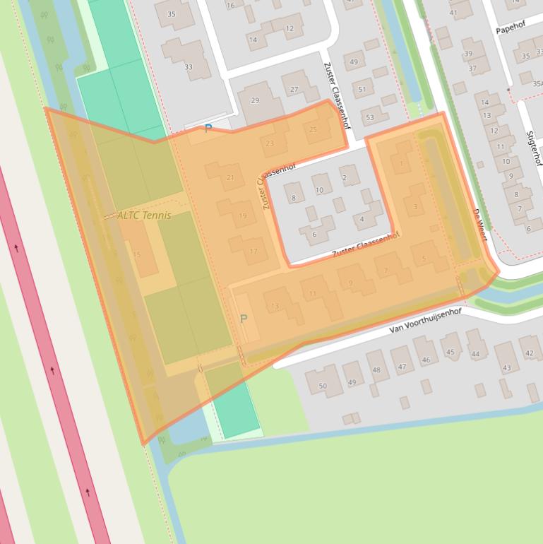 Kaart van postcodegebied 1391BL.