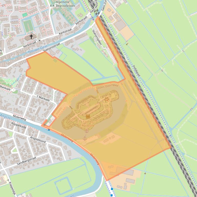 Kaart van postcodegebied 1391CH.