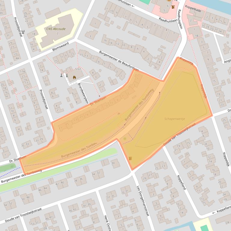 Kaart van postcodegebied 1391CM.