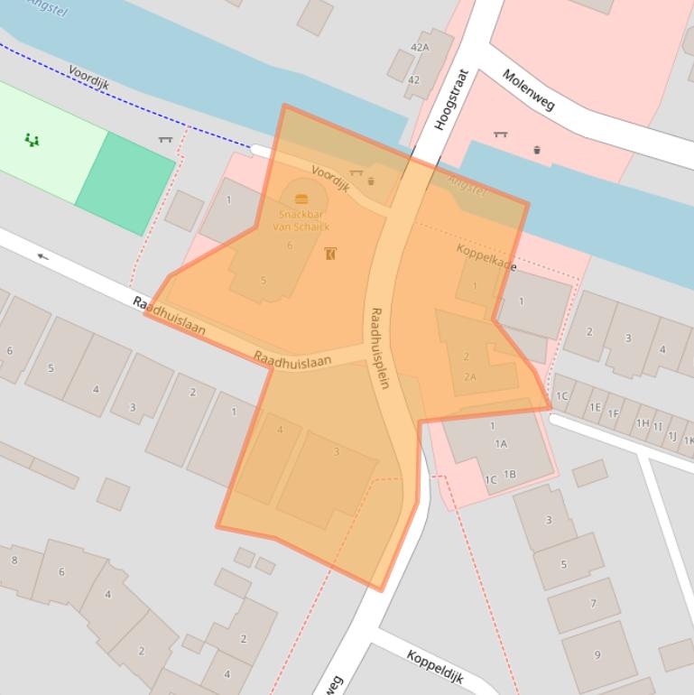 Kaart van postcodegebied 1391CV.