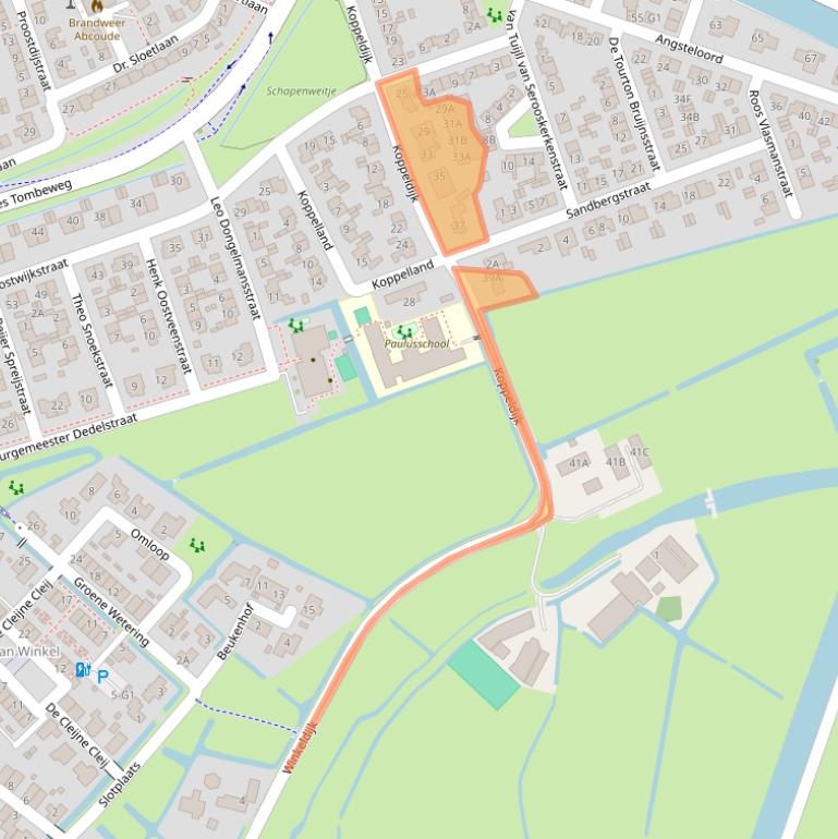 Kaart van postcodegebied 1391CX.