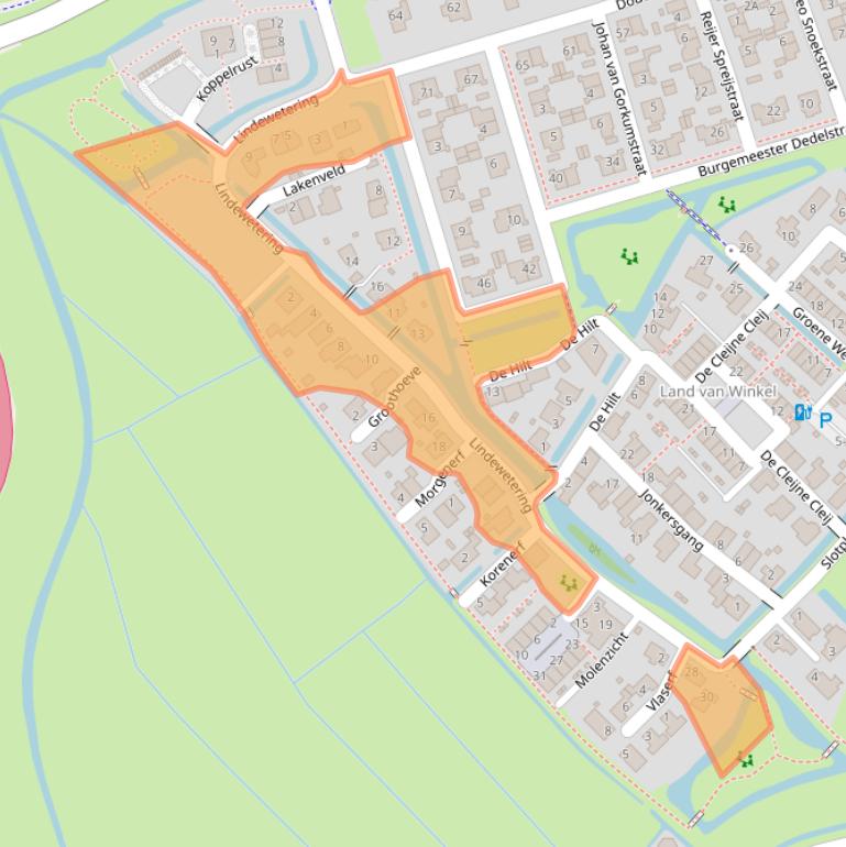 Kaart van postcodegebied 1391DA.