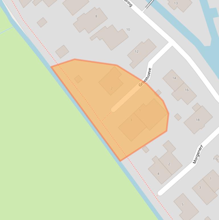 Kaart van postcodegebied 1391DE.