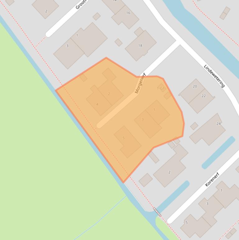 Kaart van postcodegebied 1391DG.