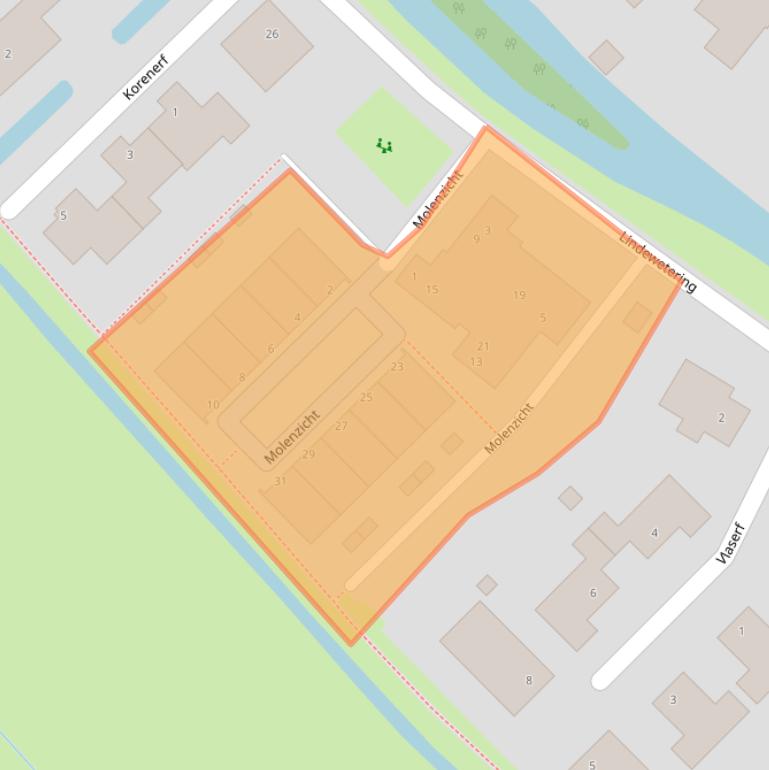 Kaart van postcodegebied 1391DJ.