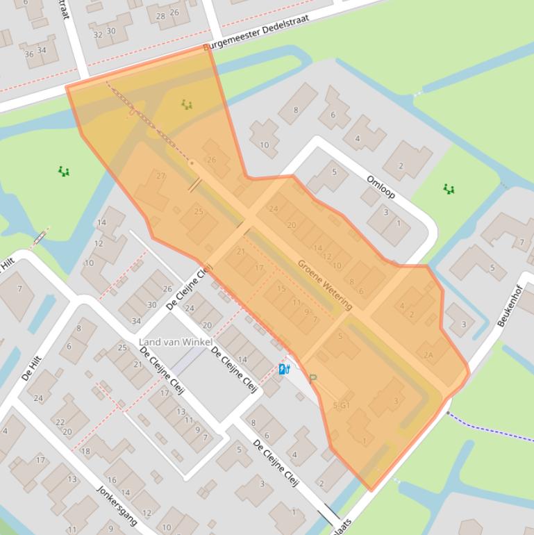 Kaart van postcodegebied 1391DP.