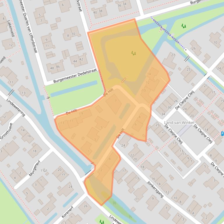 Kaart van postcodegebied 1391DT.