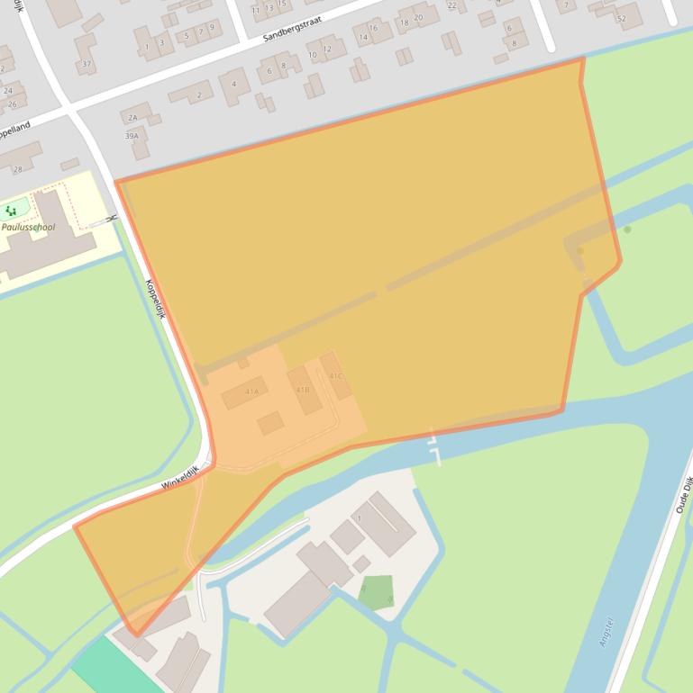 Kaart van postcodegebied 1391EA.