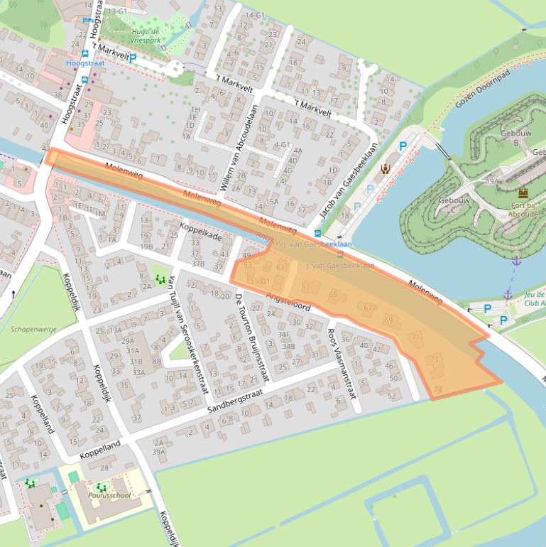 Kaart van postcodegebied 1391ED.