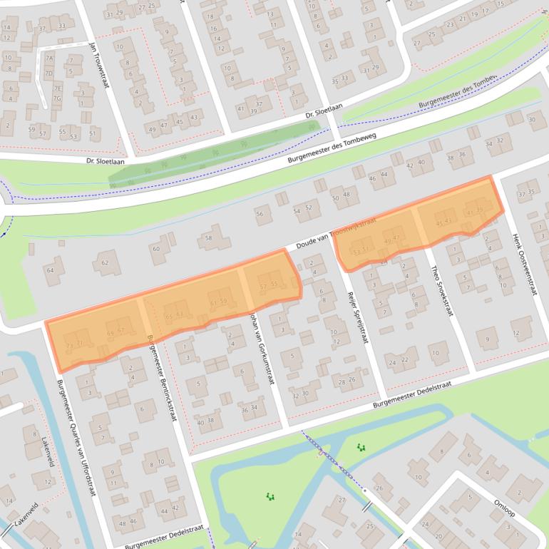 Kaart van postcodegebied 1391ER.