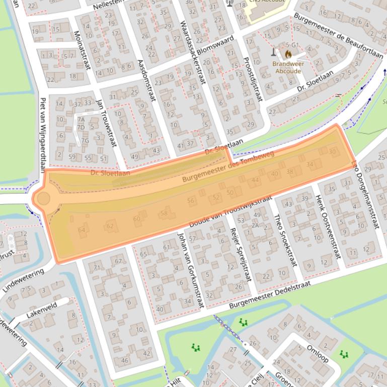 Kaart van postcodegebied 1391ET.