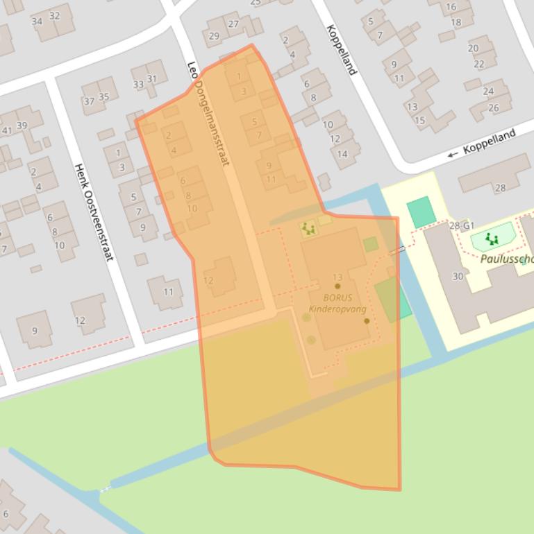 Kaart van postcodegebied 1391EW.