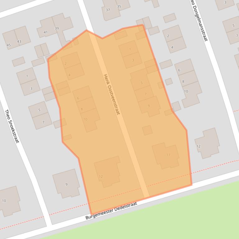 Kaart van postcodegebied 1391EX.