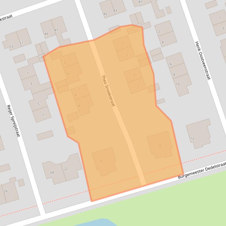 Kaart van postcodegebied 1391EZ.