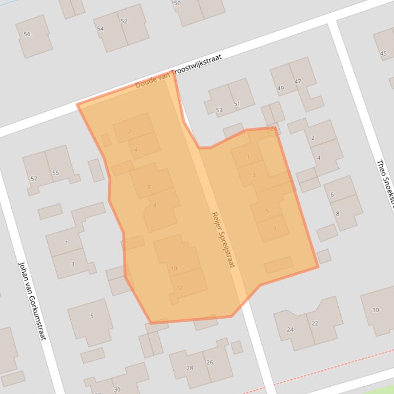 Kaart van postcodegebied 1391GA.