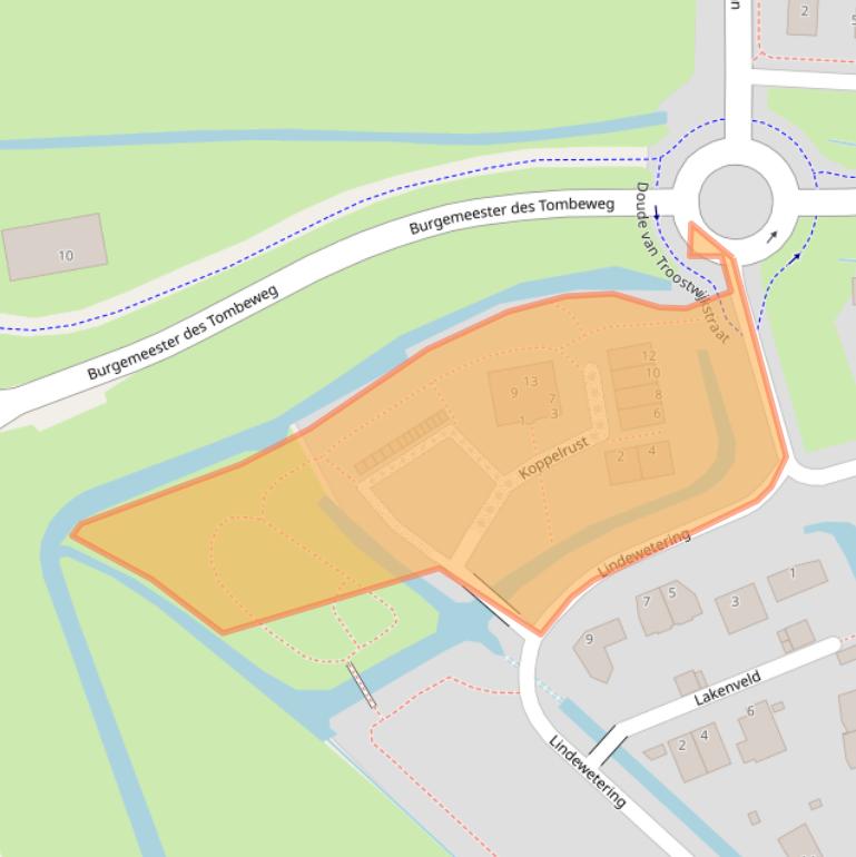 Kaart van postcodegebied 1391GC.