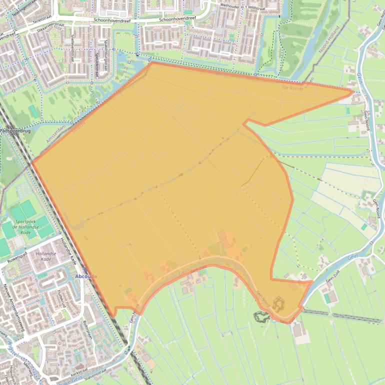 Kaart van postcodegebied 1391GZ.