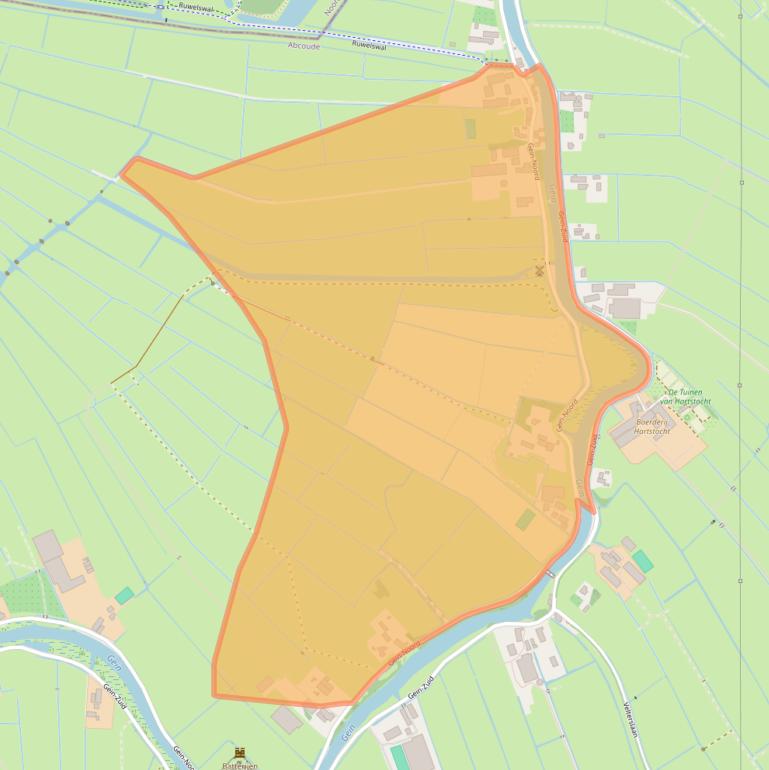 Kaart van postcodegebied 1391HA.