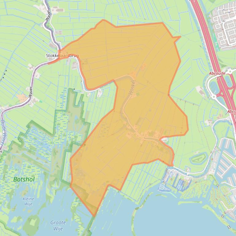 Kaart van postcodegebied 1391HM.