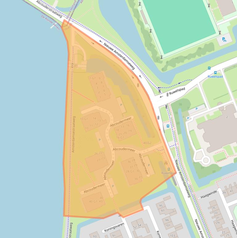 Kaart van postcodegebied 1391JL.