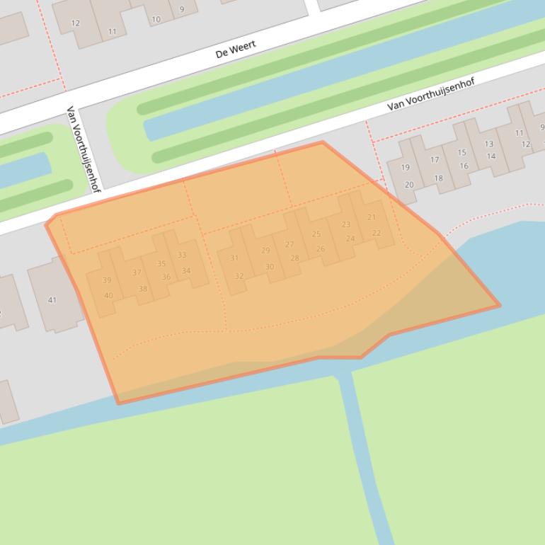 Kaart van postcodegebied 1391JS.